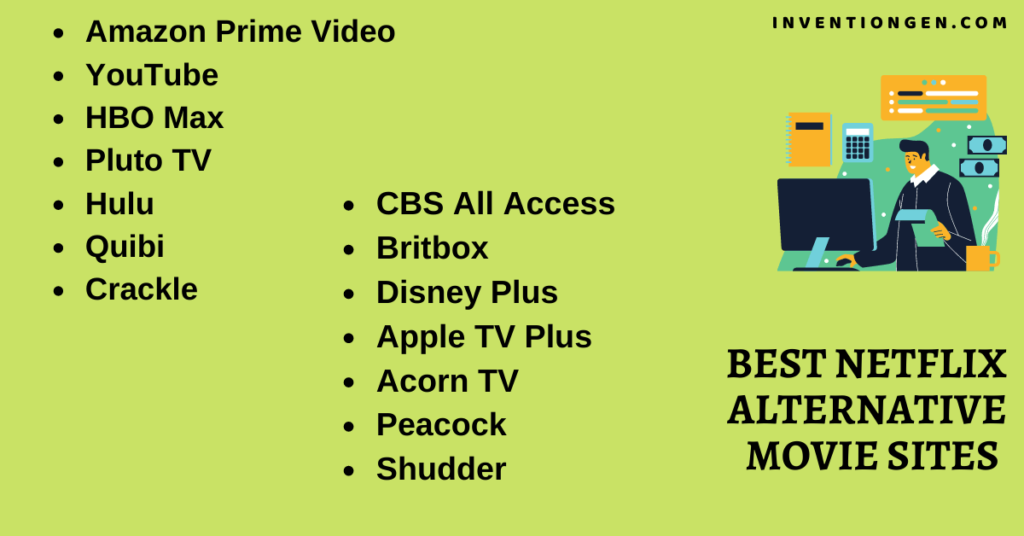 30 Best Netflix Alternative Movie Sites You May Try INVENTgen